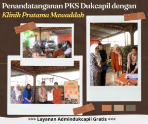 Dinas Dukcapil Pacitan berkolaborasi dengan Klinik Pratama Mawaddah Pacitan, ada dua agenda yang dilaksanakan: